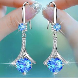 Sterling Silver Blue Earrings
